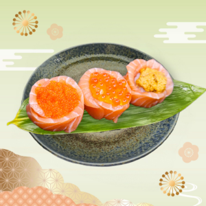 三色花卷 (3件)