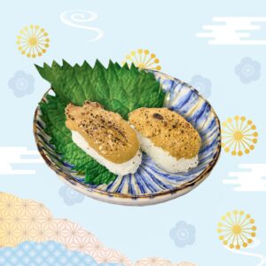 火炙海膽壽司(2件)