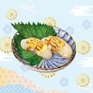 火炙芝士帶子壽司 (2件)