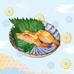 火炙芝士熟蝦壽司 (2件)