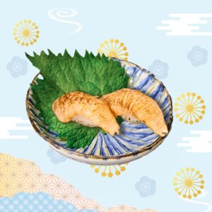 火炙黑椒三文魚壽司 (2件)