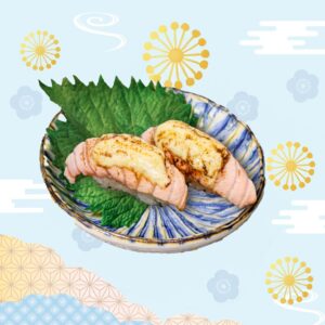 火炙芝士三文魚壽司 (2件)