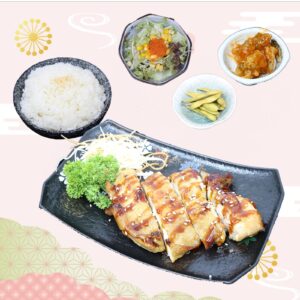 照燒雞扒飯定食