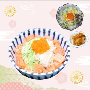 三文魚冷麵（配胡麻醬）