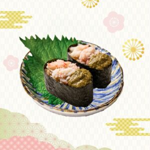 蟹肉蟹膏軍艦 （2件）