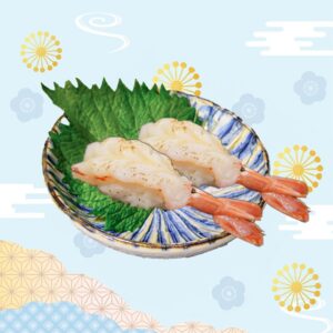 火炙牛油赤蝦壽司  (2件)
